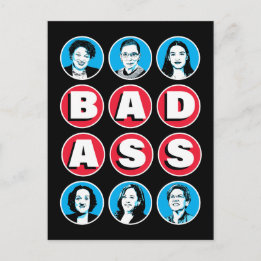 Carte Postale Femmes de Badass : Stacey RBG AOC Katie Kamala War
