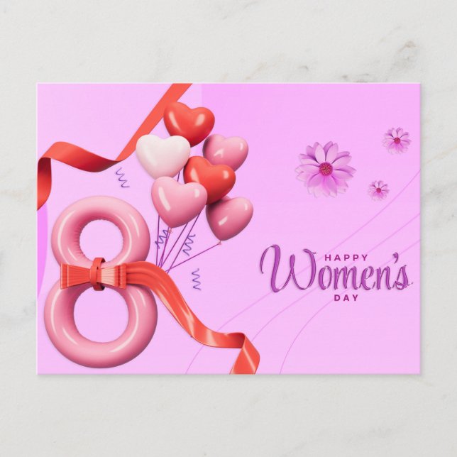Carte Postale Femmes de la Couronne à l'occasion de la Journée d (Devant)