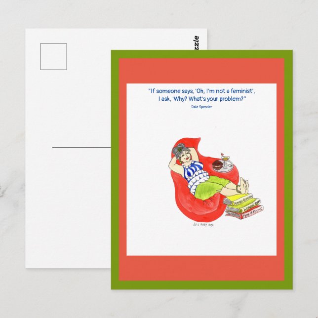 Carte Postale Femmes fortes 'Féministes' (Devant / Derrière)