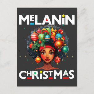 Carte Postale Femmes noires mélanine de Noël sista Sistas de Noë