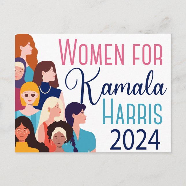 Carte Postale Femmes pour l'élection de Kamala Harris 2024 (Devant)