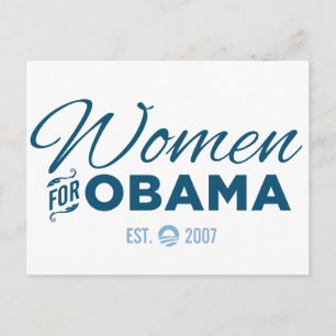 Carte Postale Femmes pour Obama