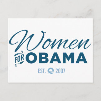 Carte Postale Femmes pour Obama