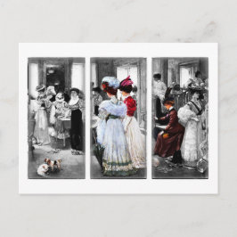 Carte Postale femmes victoriennes vintages