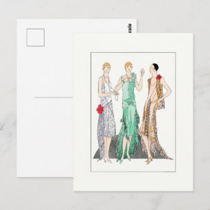 Carte Postale Femmes Vintages en vedette 1930