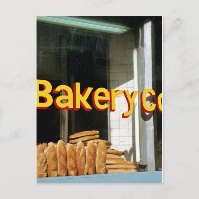 Carte Postale Fenêtre boulangerie (Devant)