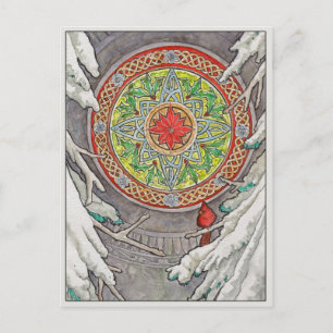 Carte postale fenêtre de décembre