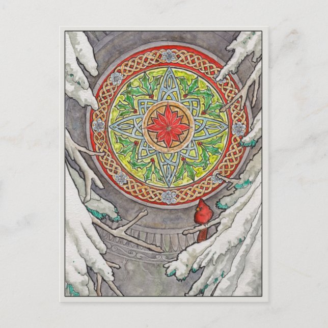 Carte postale fenêtre de décembre (Devant)