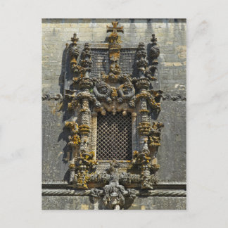 Carte Postale Fenêtre de la Maison de Chapitre à Tomar. Portugal