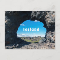 Fenêtre de lave à Dimmuborgir, région de Myvatn - 