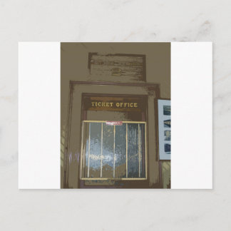 Carte Postale Fenêtre de ticket de gare