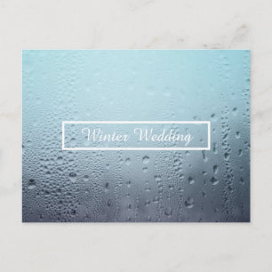 Carte Postale fenêtre d'hiver mariage