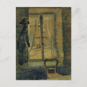Carte Postale Fenêtre du restaurant "Le Tambourin" de Vincent va