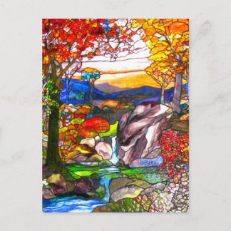 Carte Postale Fenêtre en verre teinté