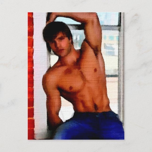 Carte Postale Fenêtre Shopping (Devant)