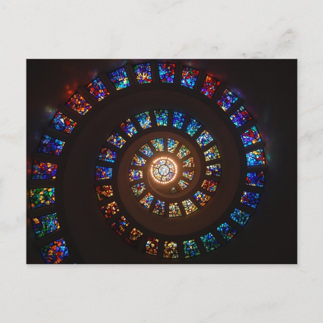 Carte Postale Fenêtre spirale en verre tendu (Devant)