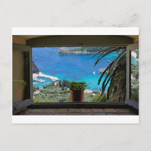 Carte Postale fenêtre vers la grèce