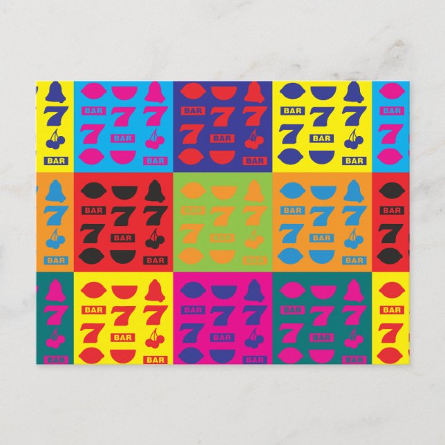 Carte Postale Fentes Pop Art (Devant)