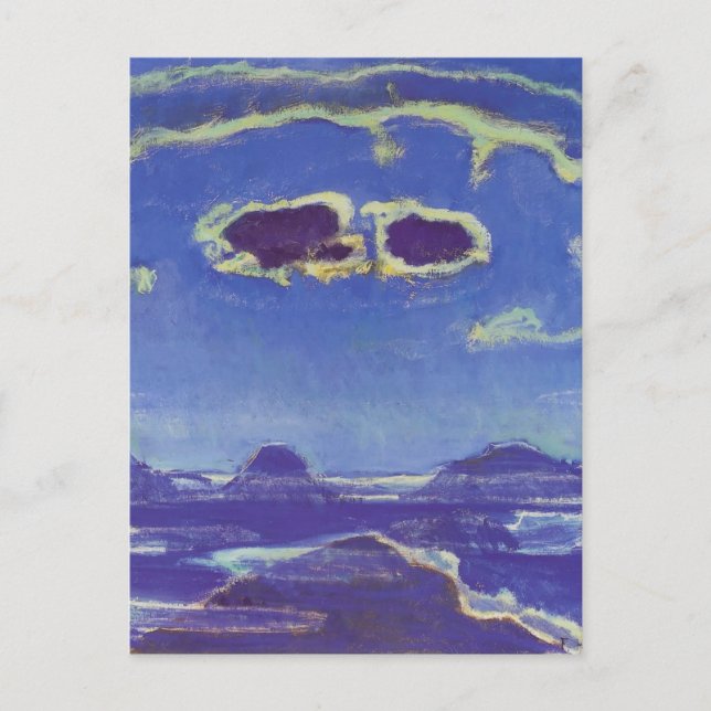 Carte Postale Ferdinand Hodler-Eiger, Monch, Jungfrau au clair d (Devant)
