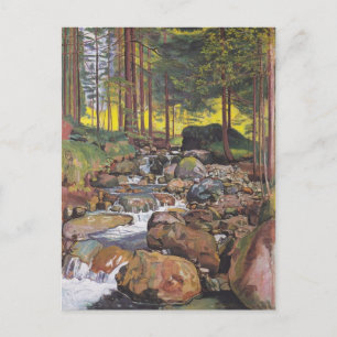 Carte Postale Ferdinand Hodler - Forêt avec un ruisseau de monta