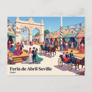 Carte Postale Feria de Abril Séville Espagne