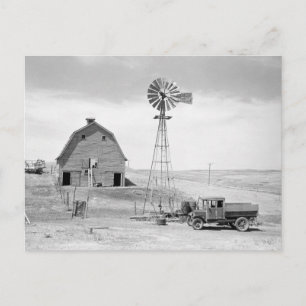 Carte Postale Ferme abandonnée, 1936
