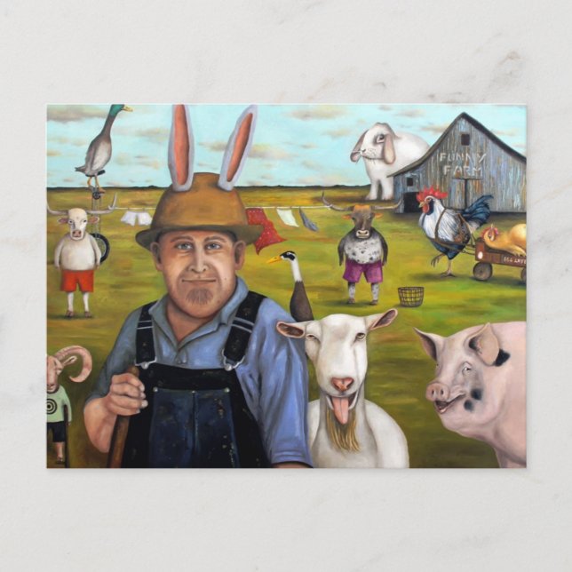 Carte Postale Ferme amusante (Devant)