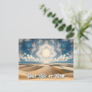 Carte Postale Ferme de blé des Prairies Abstraite