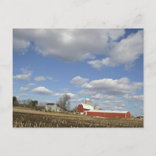 Carte Postale Ferme du Wisconsin les jours ensoleillés