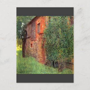 Carte Postale Ferme en Chambre à Attersee par Gustav Klimt