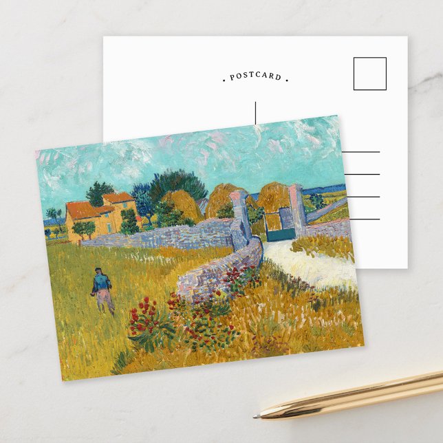 Carte Postale Ferme en Provence | Vincent van Gogh (Créateur téléchargé)