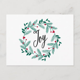 CARTE POSTALE FERME HOLIDAY WREATH HAND HAND HAND