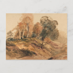 Carte Postale Ferme moderne Automne Automne Paysage Peinture