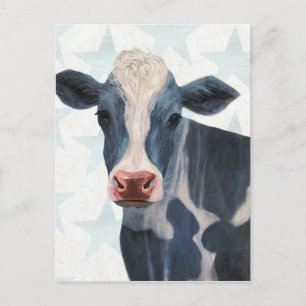 Carte Postale Ferme patriotique - Vache