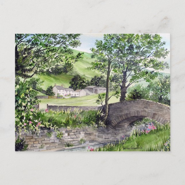 Carte Postale Ferme près de Thirlmere, Lake District, Angleterre (Devant)