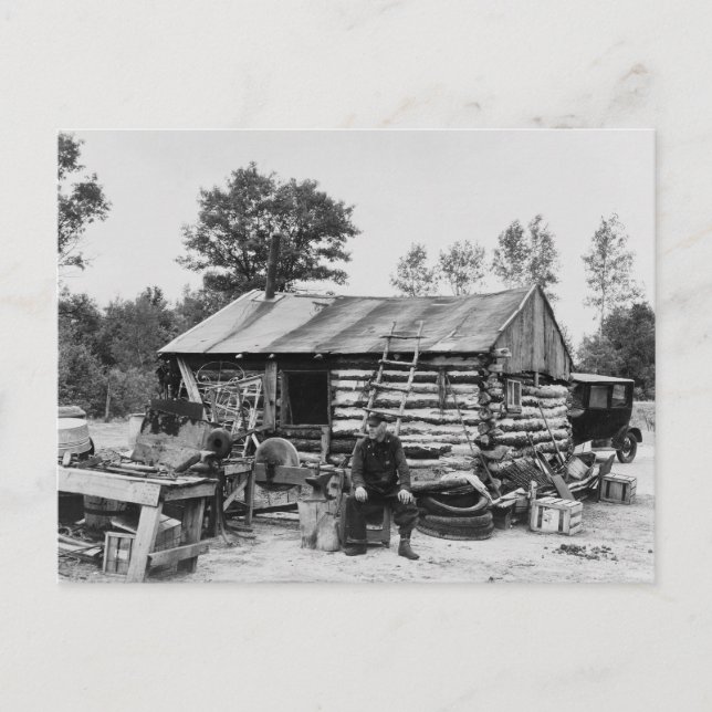 Carte Postale Fermier foncier coupé, 1937 (Devant)