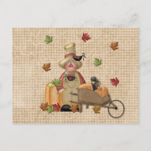 Carte Postale Fermier Scarecrow