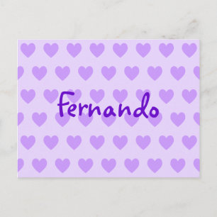 Carte Postale Fernando en violet
