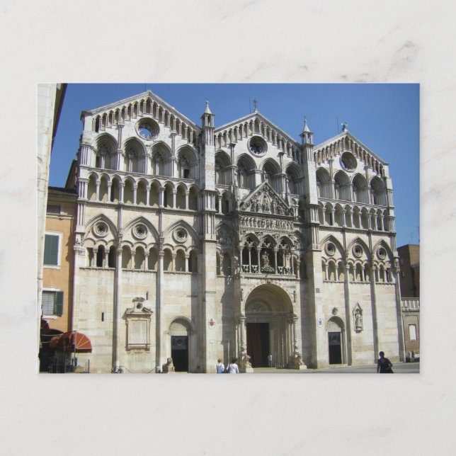 Carte Postale Ferrara (Italie) - cattedrale (Devant)