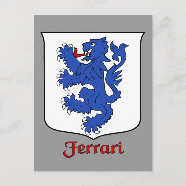 Carte postale Ferrari Family Shield (Devant)