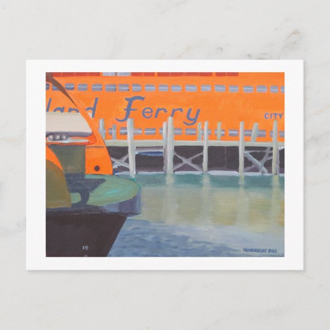Carte Postale Ferries dans le dock (Devant)