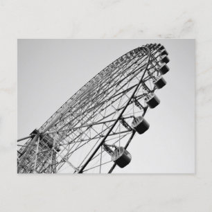 Carte Postale Ferris Roue en noir et blanc