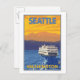 Carte Postale Ferry and Mountains - Seattle, Washington (Devant / Derrière)