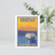 Carte Postale Ferry and Mountains - Seattle, Washington (Debout devant)
