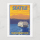 Carte Postale Ferry and Mountains - Seattle, Washington (Devant)