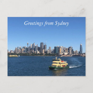 Carte Postale ferry du port de sydney