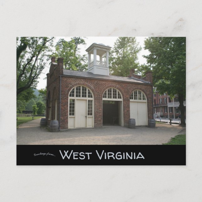 Carte Postale Ferry Fort Harpers de John Brown en Virginie-Occid (Devant)