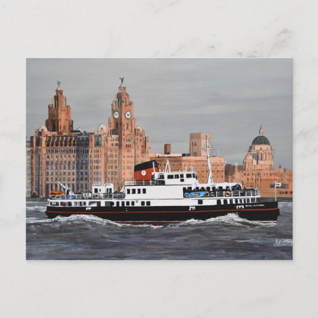 Carte Postale Ferry, traversez le Mersey ! (Devant)