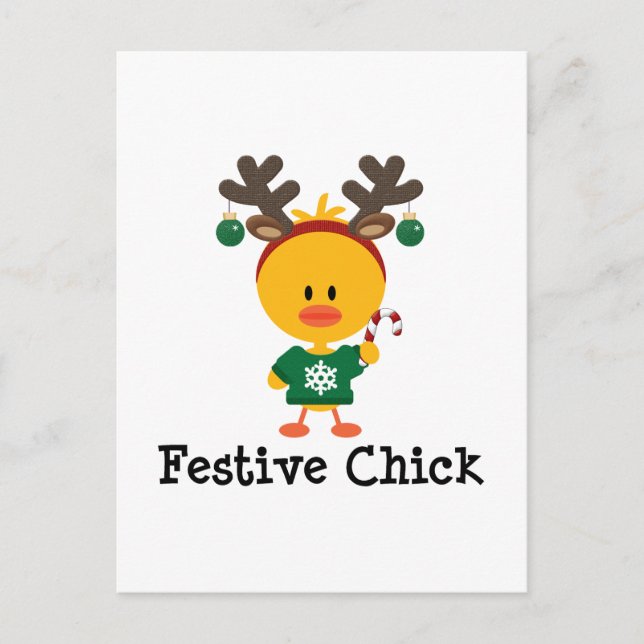 Carte Postale Festif Chick (Devant)