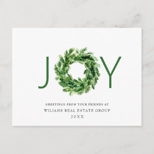 Carte Postale Festin Pine Branche Wreath Christmas Corporate
